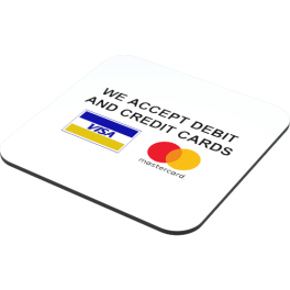 we accept debit and credit cards 